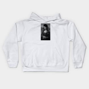 Gioconda - Mona Lisa instagram filters - Noir Kids Hoodie